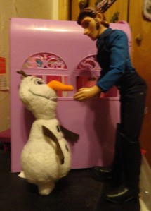 Hans: Keep quiet and no one gets hurt, snowman!